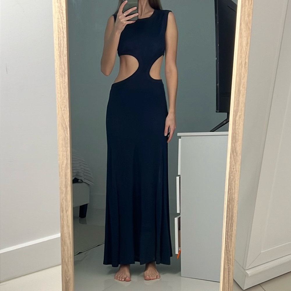 100% Capri dress exclusive edition 2/21 navy blue